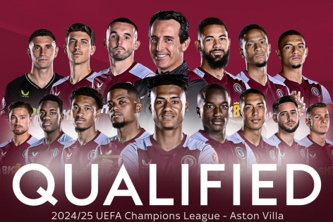 Aston Villa chính thức dự Champions League sau 42 năm