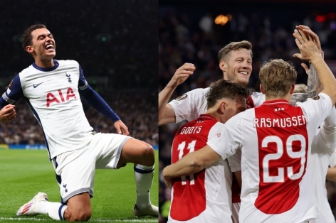 Tottenham và Ajax đại thắng, Roma chia điểm ngày ra quân cúp C2