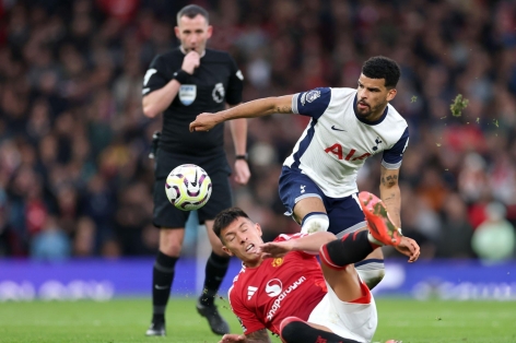 Bruno báo hại thẻ đỏ, MU thua tan nát Tottenham tại Old Trafford