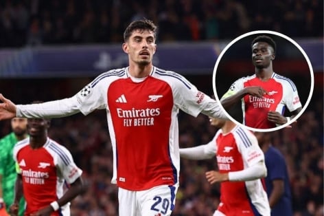 Kai Havertz tỏa sáng, Arsenal dễ dàng đánh bại PSG