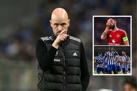 Ten Hag giải thích rõ về sự sụp đổ của MU trước Porto