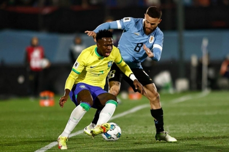 Trực tiếp Brazil 0-0 Uruguay: Vinicius đá chính