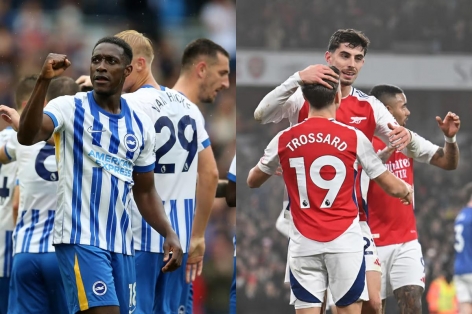 Trực tiếp Brighton vs Arsenal, 00h30 ngày 5/1/2025