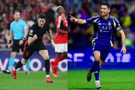 Lewandowski san phẳng kỷ lục của Ronaldo tại cúp C1