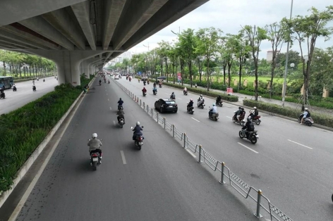 Hà Nội phân làn cố định tuyến Võ Chí Công từ ngày 9/7