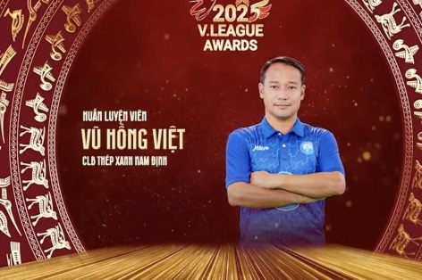 Trực tiếp Lễ trao giải V.League Awards 2025: HLV Vũ Hồng Việt được vinh danh