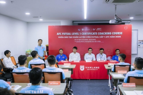 Khai giảng khóa học huấn luyện viên futsal cấp 1 tại TPHCM