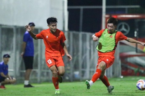 U23 Việt Nam hăng say tập luyện trước trận ra quân