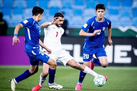 Bị Uzbekistan cầm hòa, U23 Iran có nguy cơ bị loại sớm