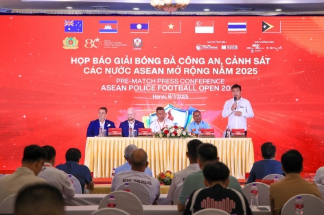 30.000 USD cho đội vô địch Giải bóng đá Công an, Cảnh sát các nước ASEAN mở rộng năm 2025