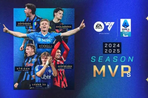 CHÍNH THỨC: Serie A công bố các danh hiệu MVP mùa giải 2024/25