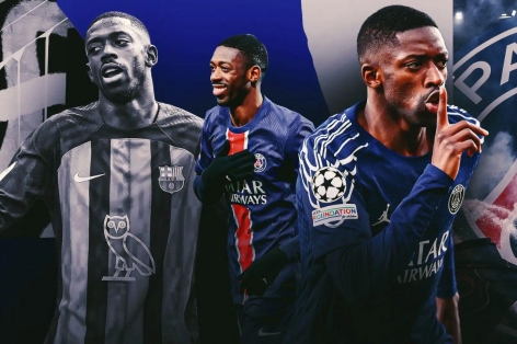 Dembele đạt thành tích chưa từng có trong sự nghiệp