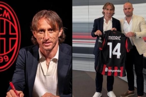 Luka Modric chính thức gia nhập AC Milan