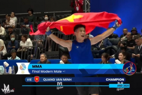 Võ sĩ Việt Nam giành HCV lịch sử cho MMA được thưởng 200 triệu