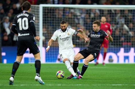 Trực tiếp Real Madrid 0-0 Sociedad: Tiếp tục dồn ép