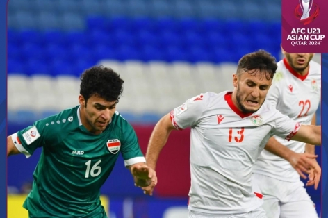 Đè bẹp Tajikistan, U23 Iraq sống dậy cơ hội vào tứ kết