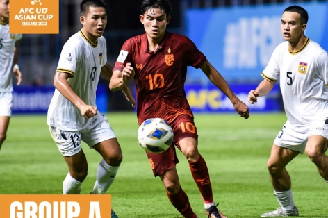 U17 Thái Lan thắng hú vía Lào ở trận ra quân giải châu Á