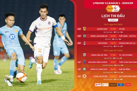 Nghẹt thở vòng 9 V-League: Ngôi đầu đổi chủ?