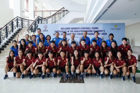 ĐT nữ Việt Nam nhận quà tinh thần lớn trước giải châu Á