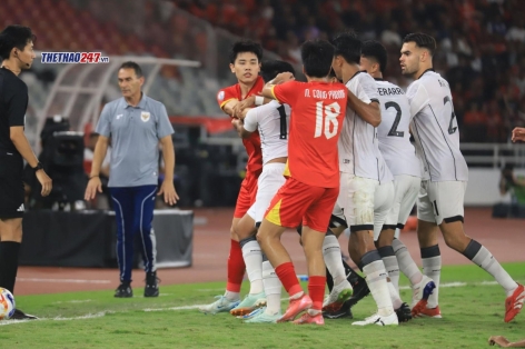 Xô xát cực gắt ở trận chung kết U23 Việt Nam vs U23 Indonesia