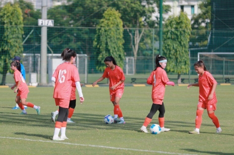 U16 nữ Việt Nam rèn kỹ chiến thuật trước giải Đông Nam Á