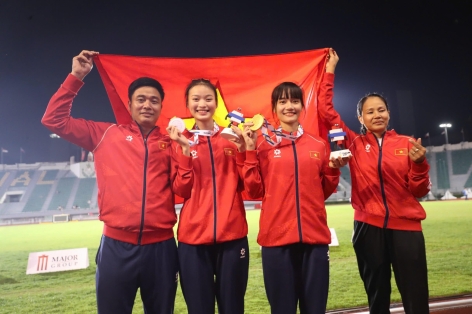 Điền kinh Việt Nam nhận thưởng khủng 1 tỷ đồng ở SEA Games 33