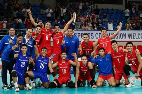 SEA Games 32: Campuchia 'cứu thua' bóng chuyền nam Philippines ở phút chót