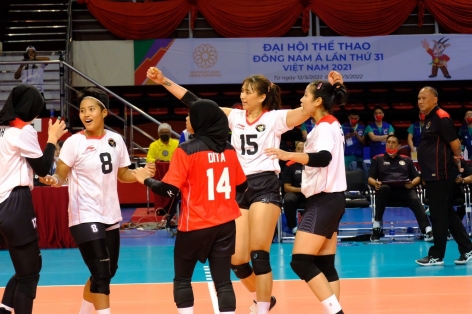 Bóng chuyền nữ Indonesia quyết tranh HCB với Việt Nam ở SEA Games 32