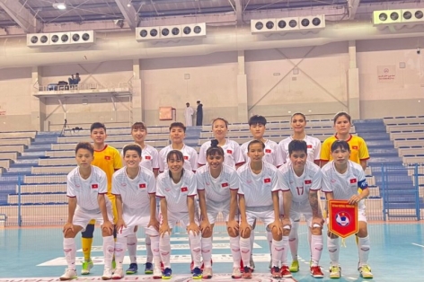 ĐT Nữ Futsal Việt Nam thắng kịch tính đại diện Tây Á trước SEA Games 31