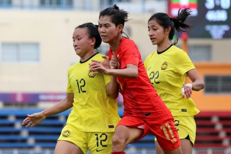 Đè bẹp Malaysia, tuyển nữ Myanmar giành vé vào bán kết SEA Games 32