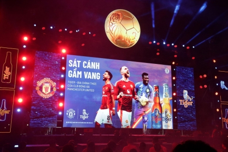 Tưng bừng sự kiện Tiger Beer, thương hiệu bia chính thức của Manchester United