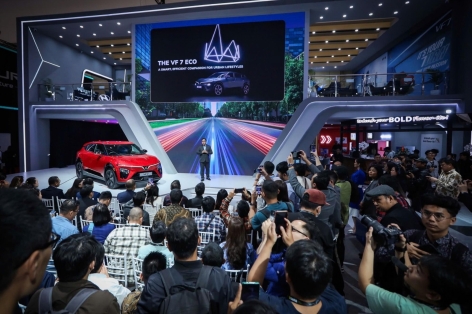 Dàn xe điện VinFast 'đổ bộ' triển lãm GIIAS 2025: VF 7 lần đầu ra mắt Indonesia