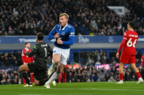 Trực tiếp Liverpool 0-1 Everton: Everton có bàn mở tỉ số