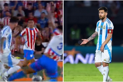 'Máy chém' Paraguay thoát thẻ đỏ sau pha vào bóng thô bạo với Messi