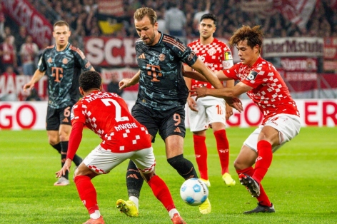 Trực tiếp Mainz 05 vs Bayern Munich, 21h30 hôm nay 14/12