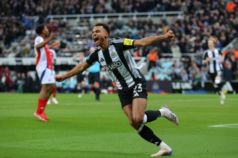 Trực tiếp Newcastle 1-0 Arsenal: Chủ nhà vượt lên