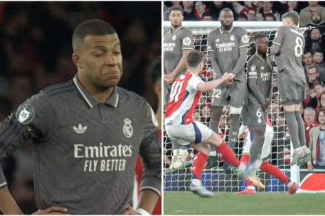 Mbappe 'cạn lời' với siêu phẩm của Rice vào lưới Real