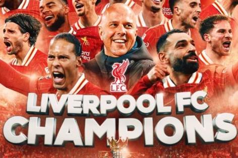 Liverpool chính thức vô địch Ngoại hạng Anh mùa 2024/25