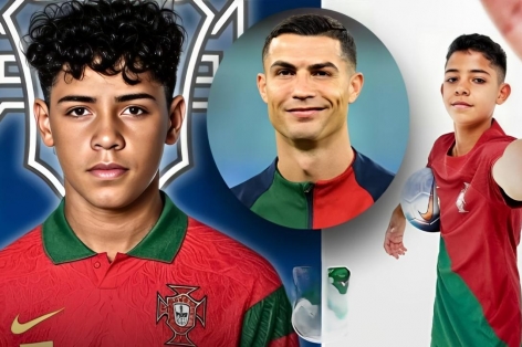 Ronaldo nói 4 từ trong ngày con trai lên tuyển Bồ Đào Nha
