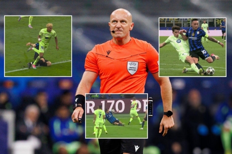Trọng tài tín nhất châu Âu gây tranh cãi trận Inter vs Barca