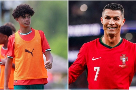 Con trai Ronaldo vào chung kết cùng U15 Bồ Đào Nha