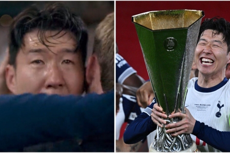 Son Heung-min khóc nức nở ngày vô địch Europa League