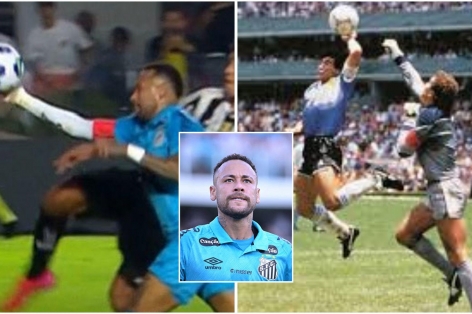 Ghi bàn bằng tay như Maradona, Neymar nhận cái kết đắng