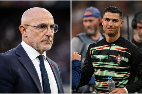 HLV Tây Ban Nha nhắc tới Ronaldo sau khi vào chung kết