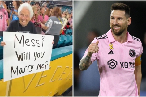 'Giang hồ' 98 tuổi cầu hôn Lionel Messi