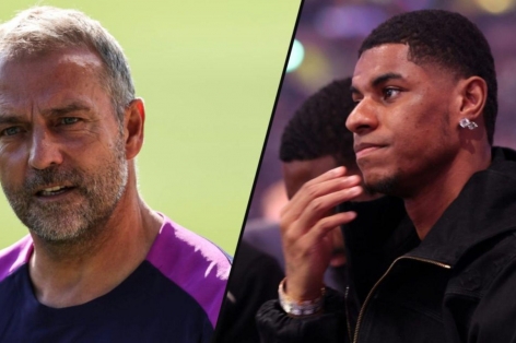HLV Hansi Flick có thay đổi lớn với Rashford tại Barca