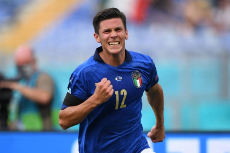 Pessina khoan thủng mành lưới Xứ Wales mở tỷ số cho Italia