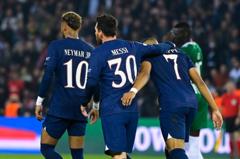 Trực tiếp PSG 0-0 Reims: Messi - Mbappe - Neymar đá chính