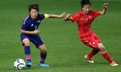 ĐT nữ Việt Nam được thưởng nóng sau trận thua Nhật Bản