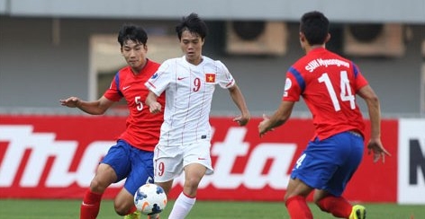 Đội hình ra sân của U19 Việt Nam trong trận gặp Trung Quốc